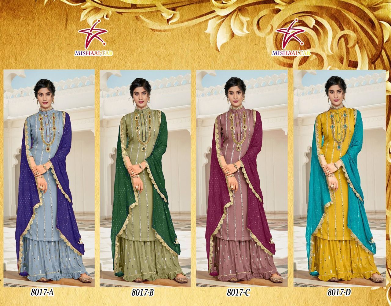 MISHAAL-FAB-8017-GEORGETTE-GHARARA-SUITS-AT-WHOLESALE-PRICE-7