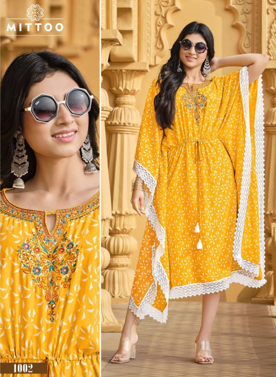 MITTOO-AROHI-DESIGNER-RAYON-PARINTED-KAFTAN-AT-WHOLESALE-8