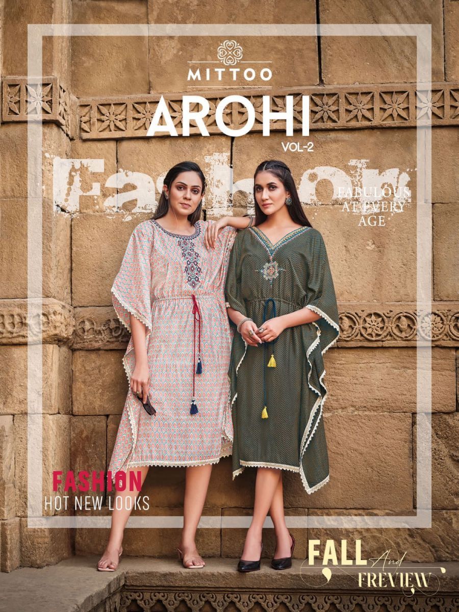 MITTOO-AROHI-VOL-2-DESIGNER-RAYON-PARINTED-KAFTAN-AT-WHOLESALE-1