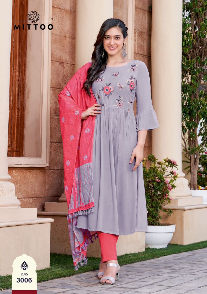 MITTOO-GARIMA-RAYON-KURTI-PANT-WITH-DUPATTA-WHOLESALER-SURAT-4