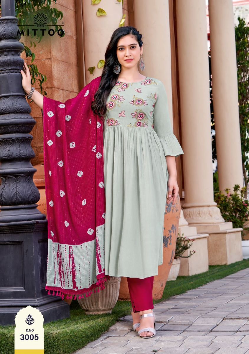 MITTOO-GARIMA-RAYON-KURTI-PANT-WITH-DUPATTA-WHOLESALER-SURAT-6