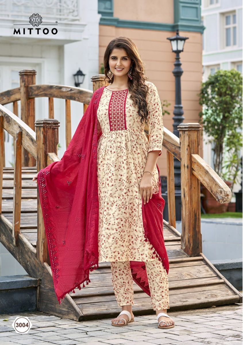 MITTOO-PARAMPARA-CHANDERI-VISCOSE-EMBROIDERY-HANDWORK-KURTI-PANT-WITH-DUPATTA-SET-3