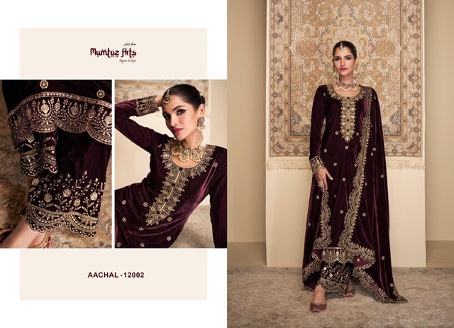 MUMTAZ-ARTS-AACHAL-PURE-VELVET-EMBROIDERY-SUITS-LATEST-CATALOGUE-2