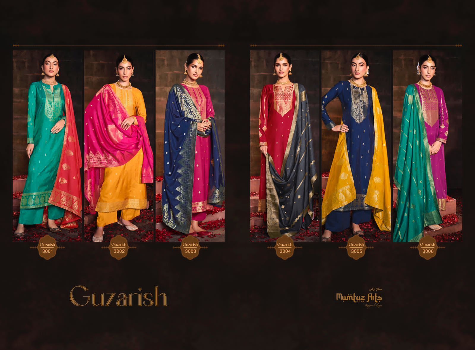 MUMTAZ-ARTS-GUZARISH-VISCOSE-DOLA-JAQAURD-SUITS-WHOLESALER-14