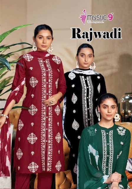 MYSTIC-9-RAJWADI-VOL-1-RAYON-EMBROIDERY-READYMADE-KURTI-WHOLESALER-4