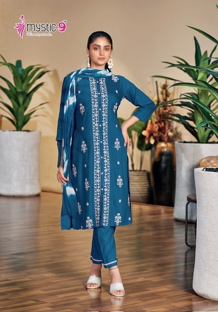 MYSTIC-9-RAJWADI-VOL-1-RAYON-EMBROIDERY-READYMADE-KURTI-WHOLESALER-7