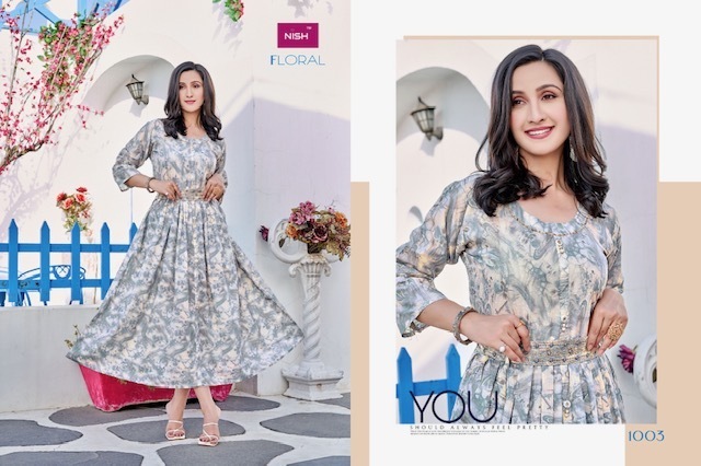 NISH-FLORAL-FANCY-PRINT-GOWN-WITH-BELT-MANUFACTURER-4