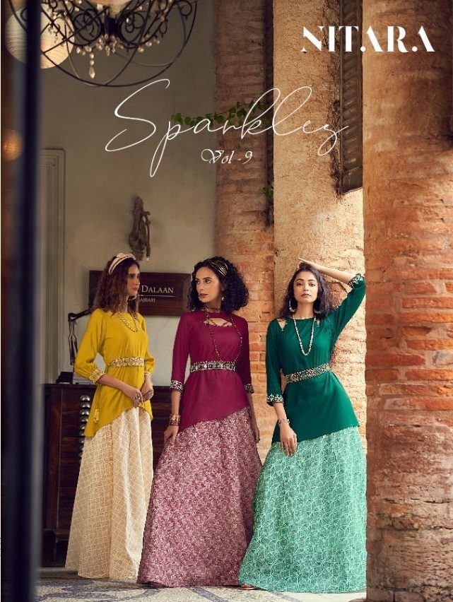 NITARA-SPARKLES-VOL-9-DESIGNER-TOP-SKIRT-WITH-HANDWORK-BELTS-AT-WHOLESALE-1