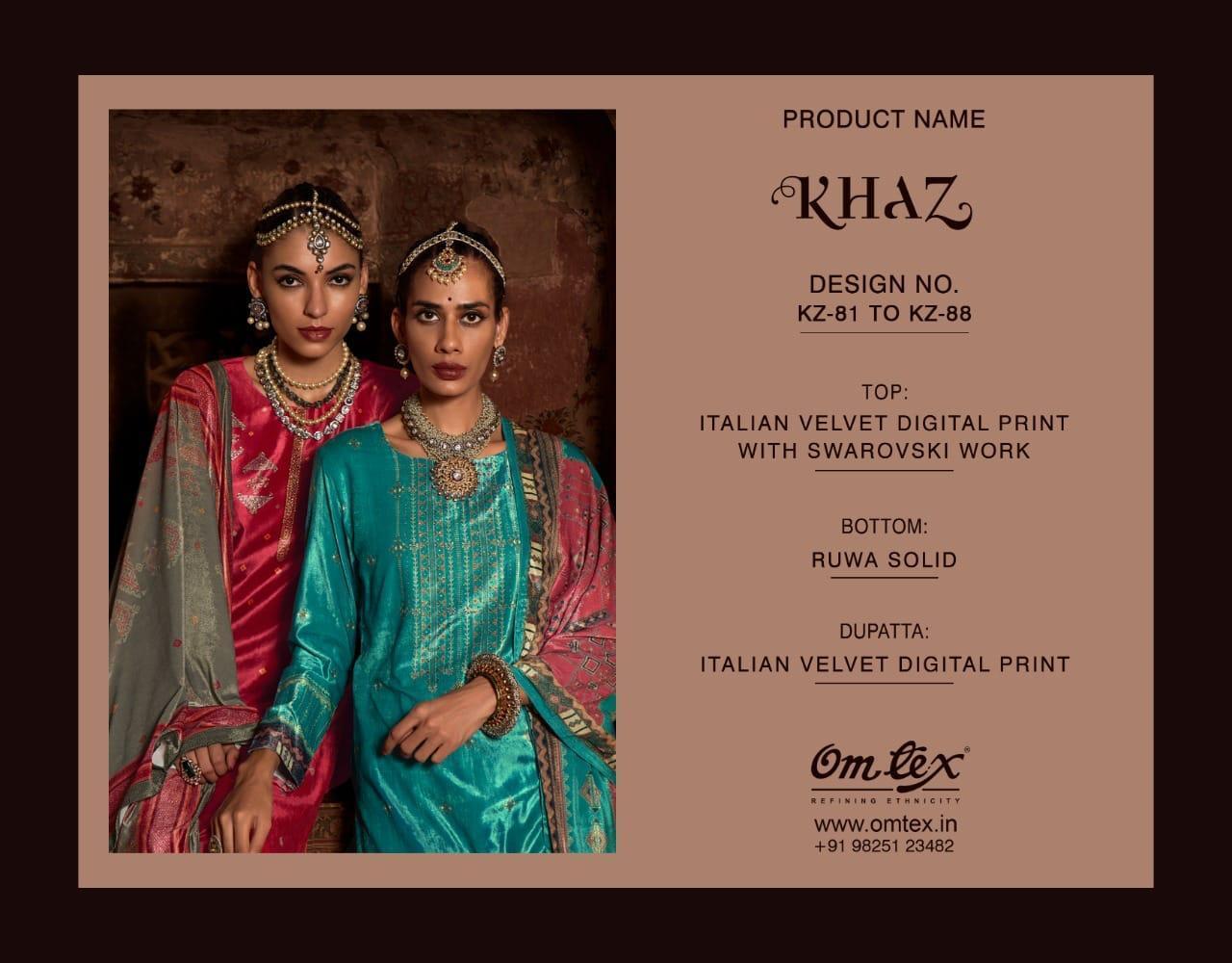 OMTEX-KHAZ-D.NO-KZ-81-TO-KZ-88-VELVET-DIGITAL-PRINTED-SUITS-CATALOGUE-1