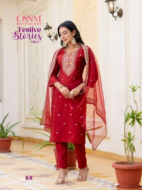 OSSM-FESTIVE-STORIES-VOL-4-VISCOSE-SILK-READYMADE-KURTI-WHOLESALER-IN-SURAT-1