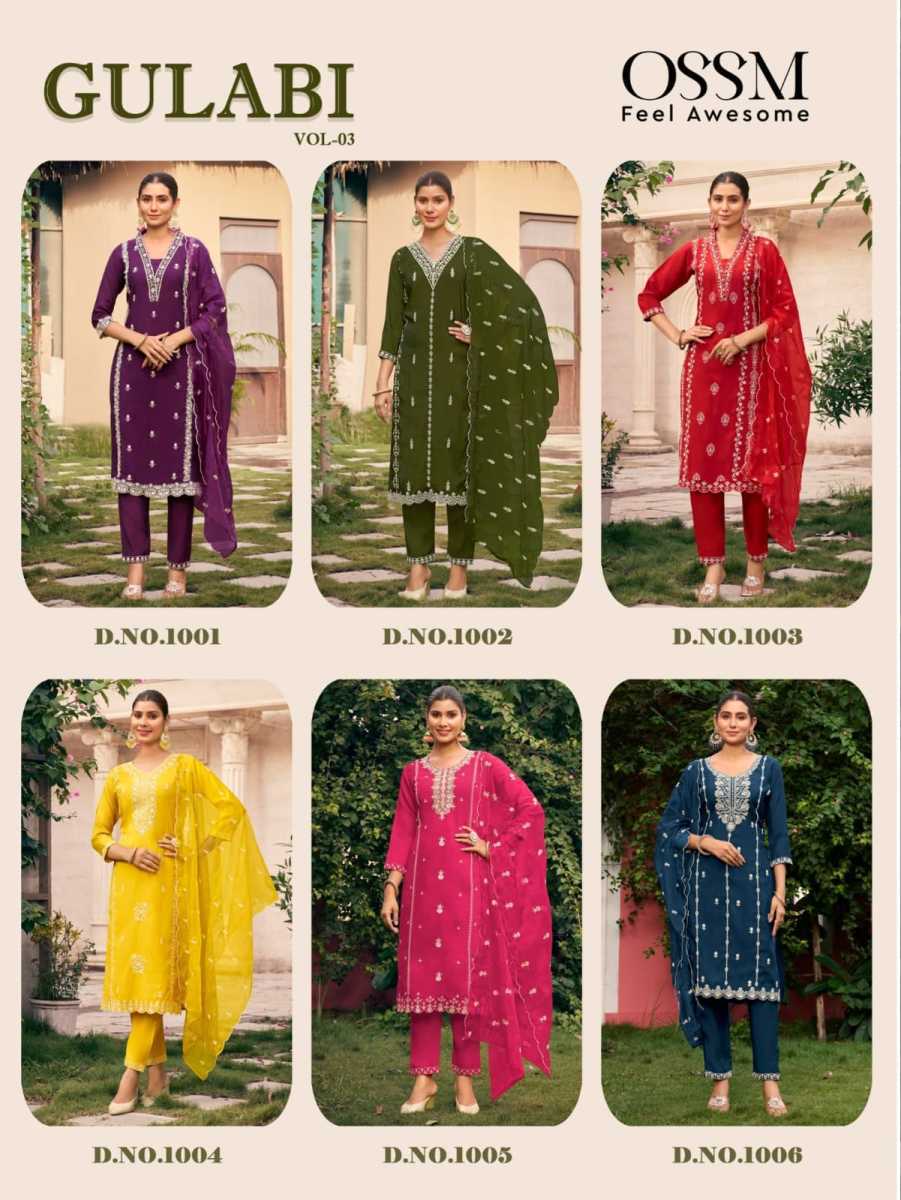 OSSM-GULABI-VOL-3-VISCOSE-SILK-READYMADE-KURTI-WHOLESALER-1