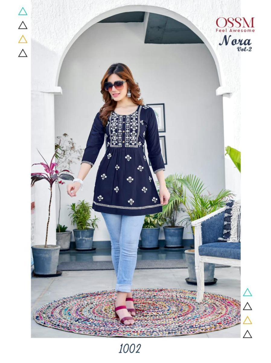 OSSM-NORA-VOL-2-RAYON-SLUB-EMBROIDERY-SHORT-TOPS-LATEST-CATALOGUE-2
