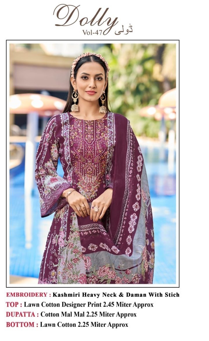 PAKIZA-DOLLY-VOL-47-LAWN-EMBROIDERED-SUITS-WHOLESALER-1-Copy