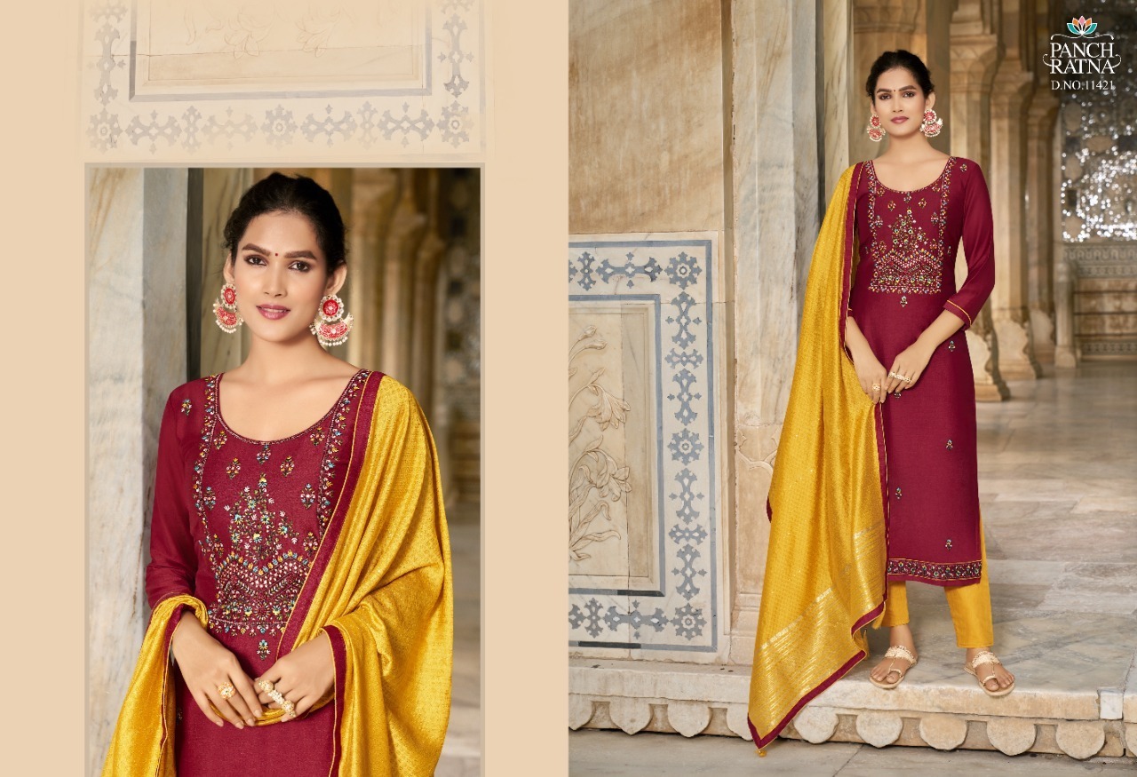 PANCH-RATNA-AARADHNA-SILK-SALWAR-SUITS-AT-WHOLESALE-3