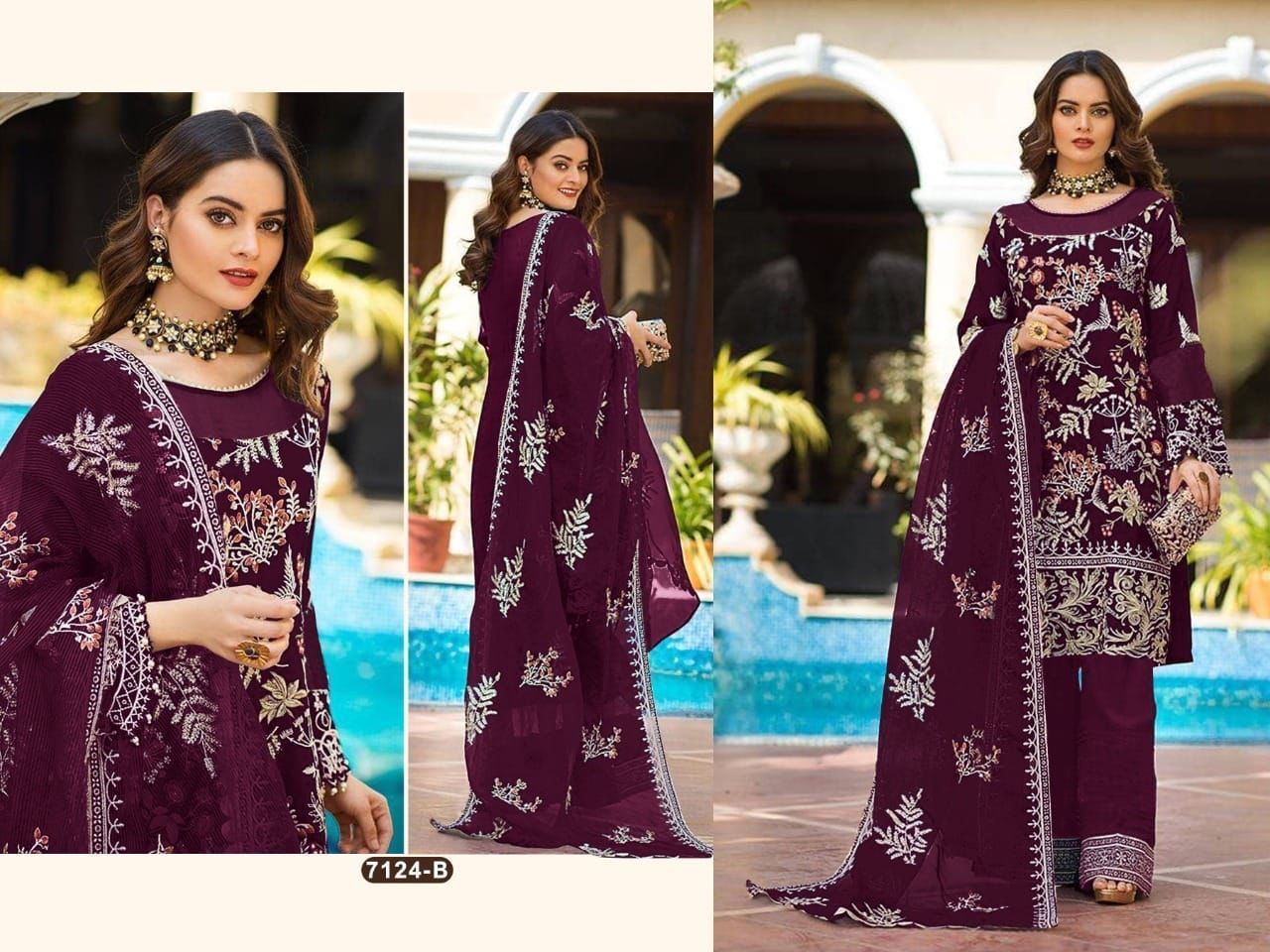 PEHNAVA-D.NO-7124-GEORGETTE-PAKISTANI-SUITS-LATEST-CATALOGUE-5