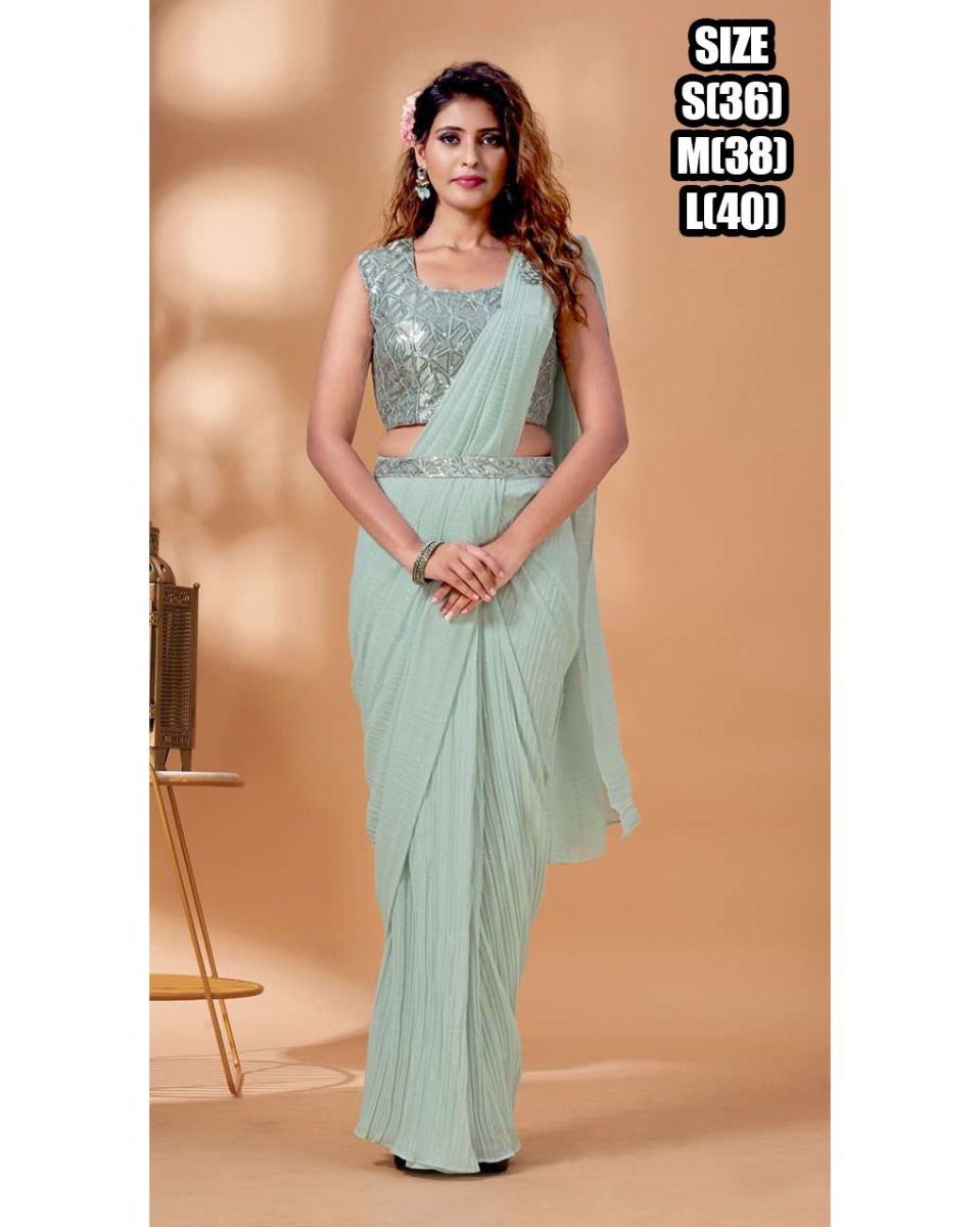 PEHNAVA-DESIGNER-SAREE-STITCHED-BLOUSE-WITH-BELT-WHOLESALER-SURAT-1