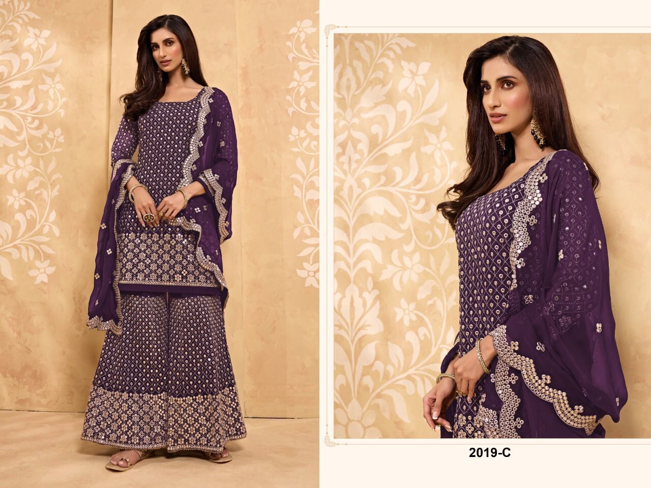 PEHNAVA-PLAZZO-D.N-.2019-HEAVY-GEORGETTE-PAKISTANI-SUITS-WHOLESALE-1