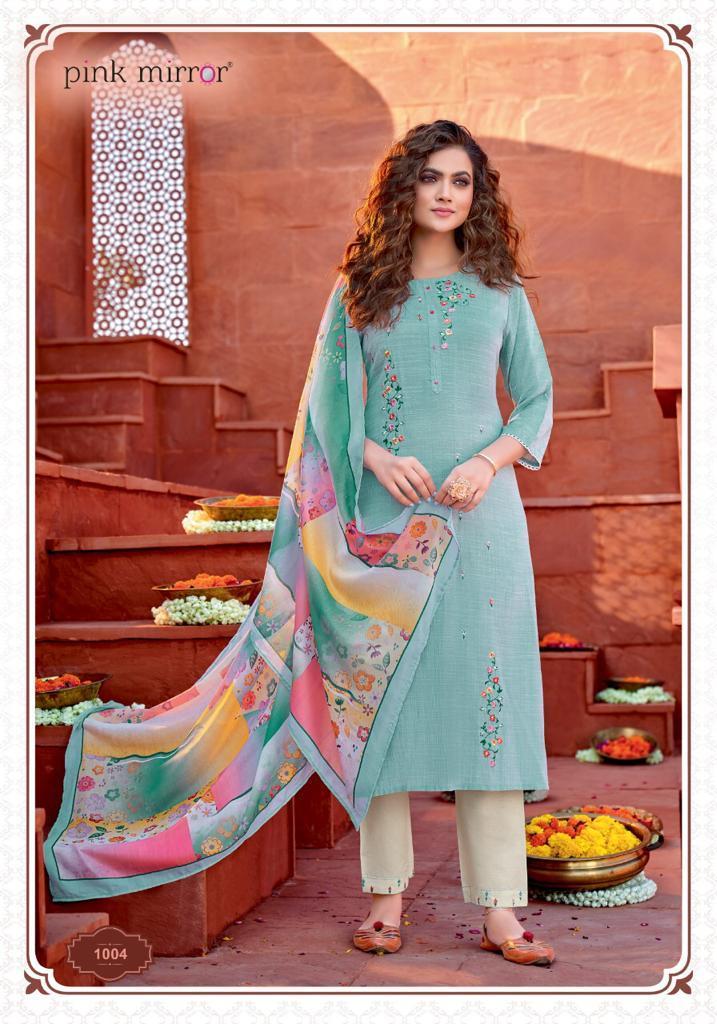 PINK-MIRROR-MINT-KURTI-PANT-WITH-DUPATTA-AT-WHOLESALE-11