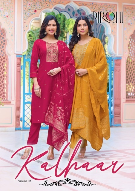 PIROHI-KALHAAR-VOL-2-TOP-BOTTOM-WITH-DUPATTA-KURTIS-WHOLESALER-IN-SURAT-1