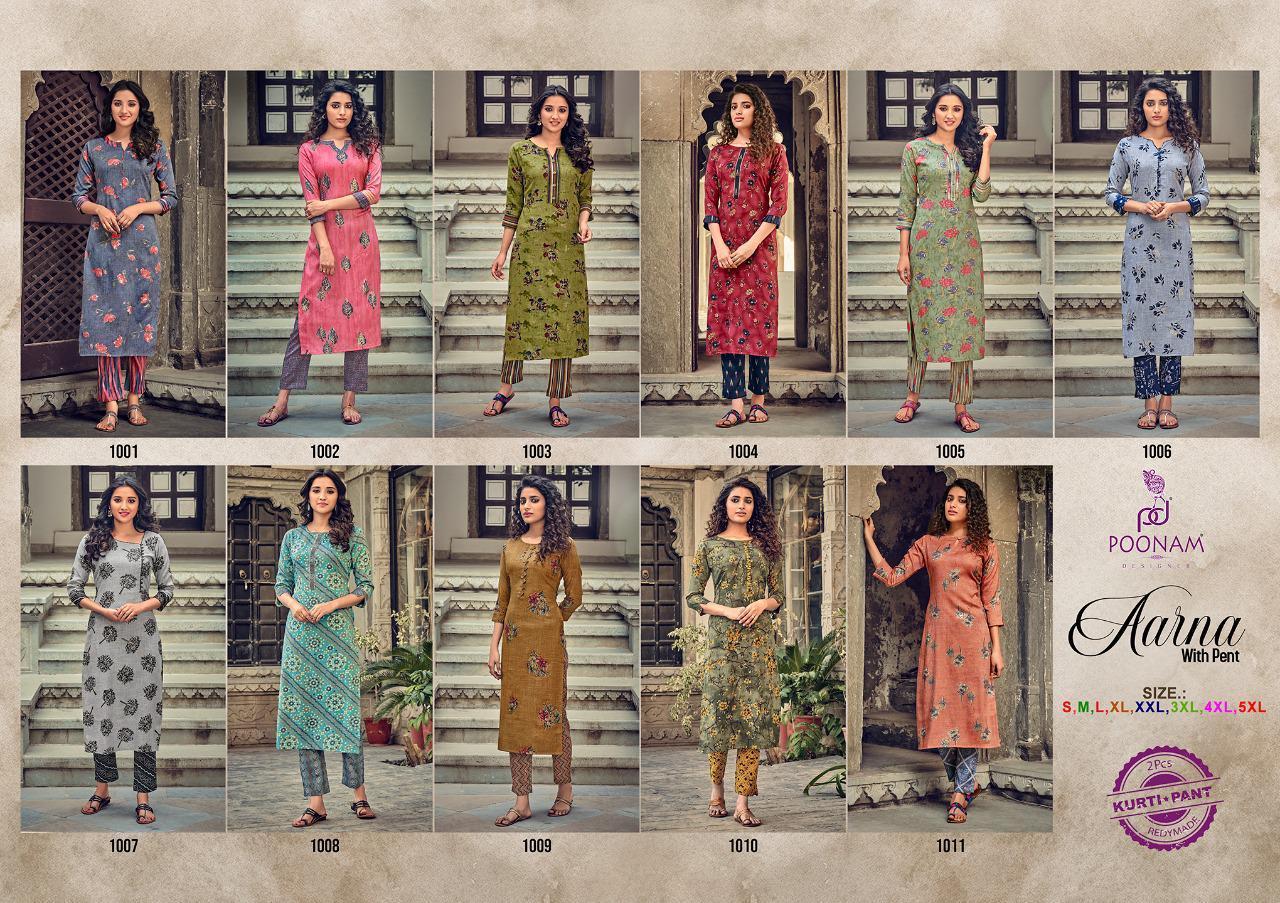 POONAM-DESIGNER-AARNA-KURTI-WITH-PANT-LATEST-CATALOGUE-4