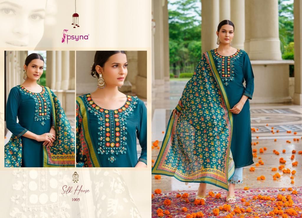 PSYNA-SILK-HOUSE-CHINNON-SILK-KURTI-PANT-WITH-DUPATTA-BEAUTIFUL-COLLECTION-9