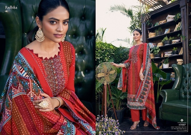 RADHIKA-AZARA-AAROHI-COTTON-PRINTED-DESIGNER-SUITS-WHOLESALER-SURAT-10