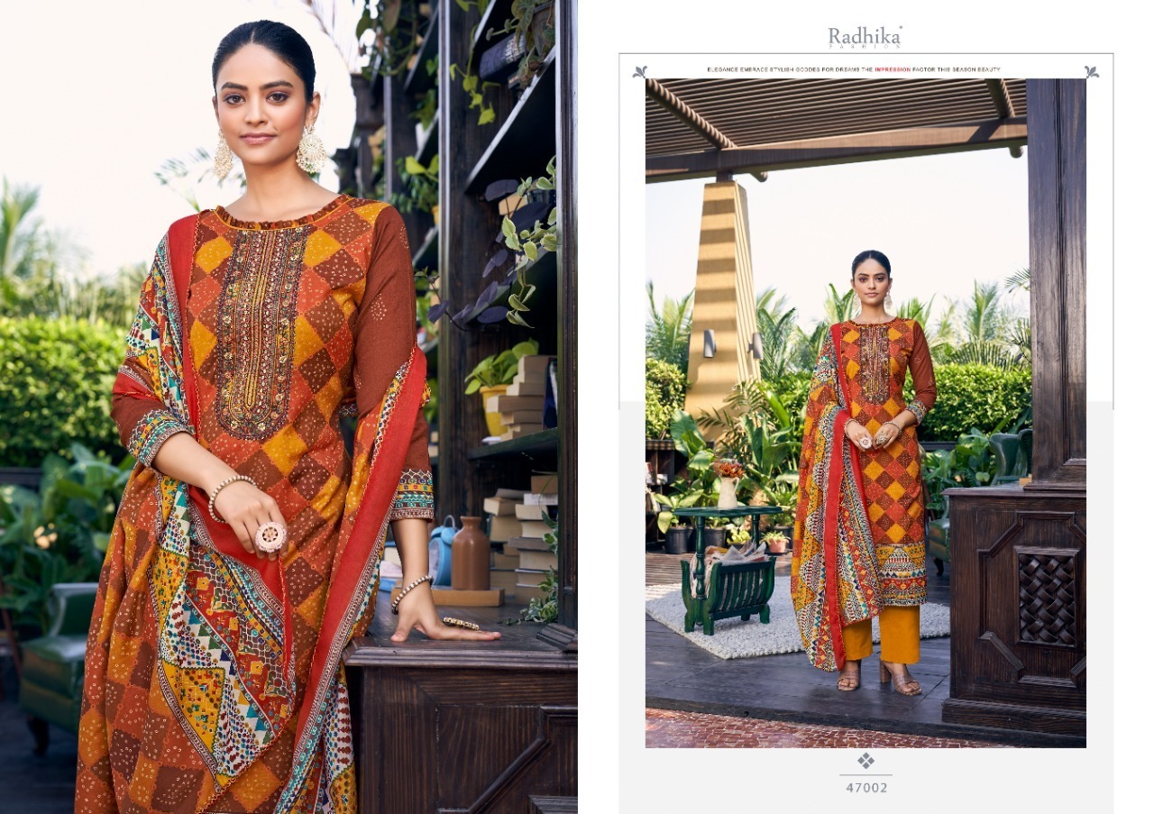 RADHIKA-AZARA-AAROHI-COTTON-PRINTED-DESIGNER-SUITS-WHOLESALER-SURAT-5