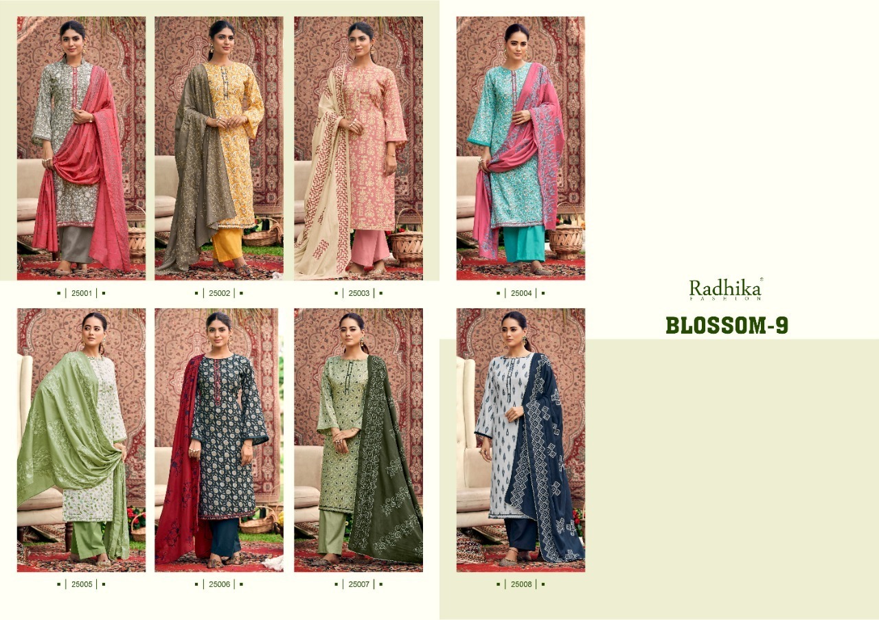 RADHIKA-AZARA-BLOSSOM-VOL-9-COTTON-PRINTED-SUITS-WHOLESALE-2