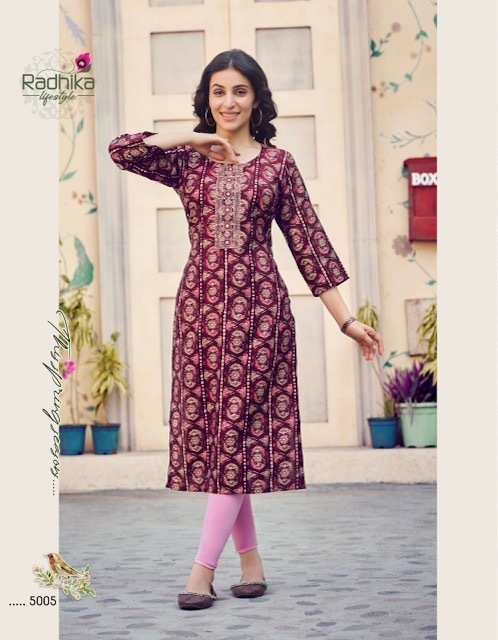 RADHIKA-CHARMING-VOL-5-CHANDERI-WORK-KURTIS-DISTRIBUTOR-IN-SURAT-8