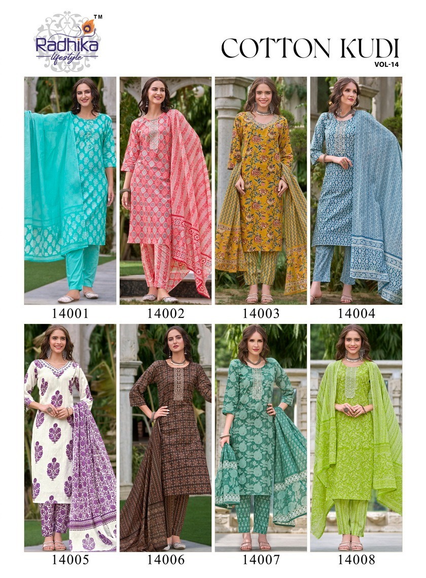 RADHIKA-COTTON-KUDI-VOL-14-KURTI-PANT-WITH-DUPATTA-20