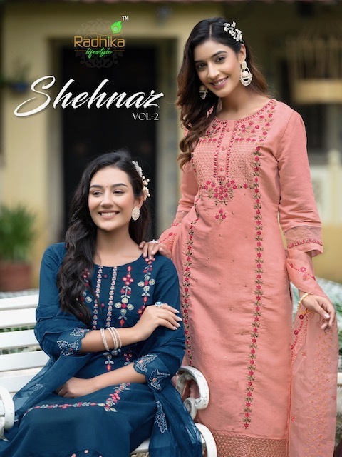RADHIKA-LIFE-STYLE-SEHNAZ-VOL-2-EMBROIDERY-KURTIS-MANUFACTURER-1