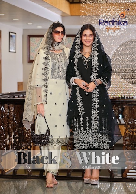 RADHIKA-LIFESTYLE-BLACK-WHITE-HEAVY-EMBROIDERY-KURTIS-CATALOGUE-1