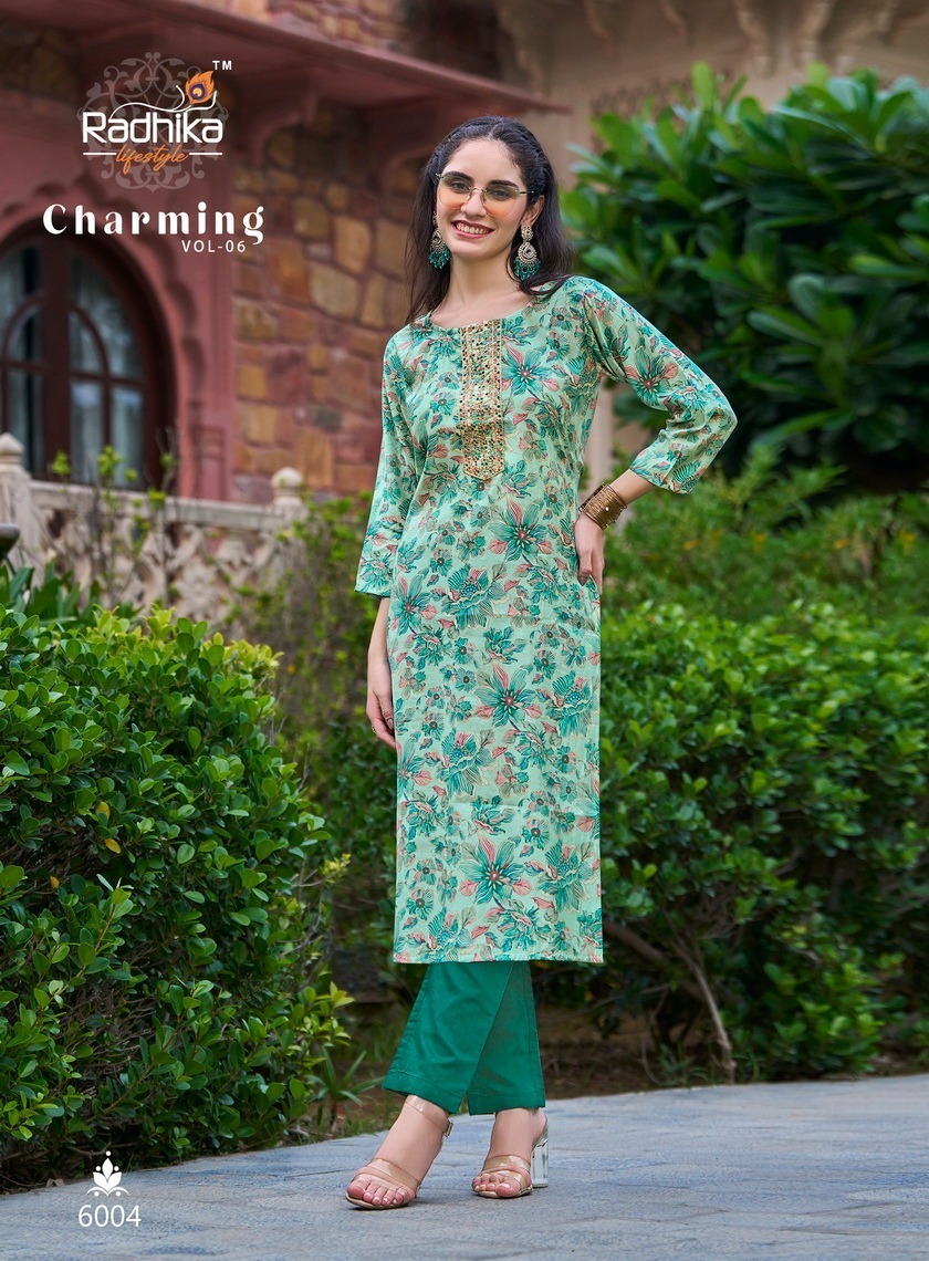 RADHIKA-LIFESTYLE-CHARMING-VOL-6-MODAL-CHANDERI-KURTI-SUPPLIER-IN-SURAT-12