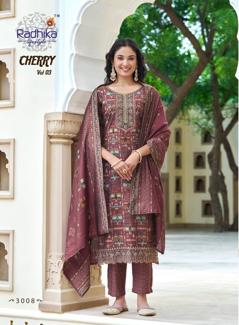 RADHIKA-LIFESTYLE-CHERRY-VOL-3-CHANDERI-PRINT-READYMADE-KURTI-SUPPLIER-IN-SURAT-16