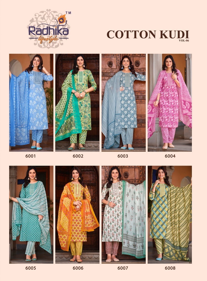 RADHIKA-LIFESTYLE-COTTON-KUDI-VOL-6-KURTI-PANT-WITH-DUPATTA-3-PC-SET-CATALOGUE-10