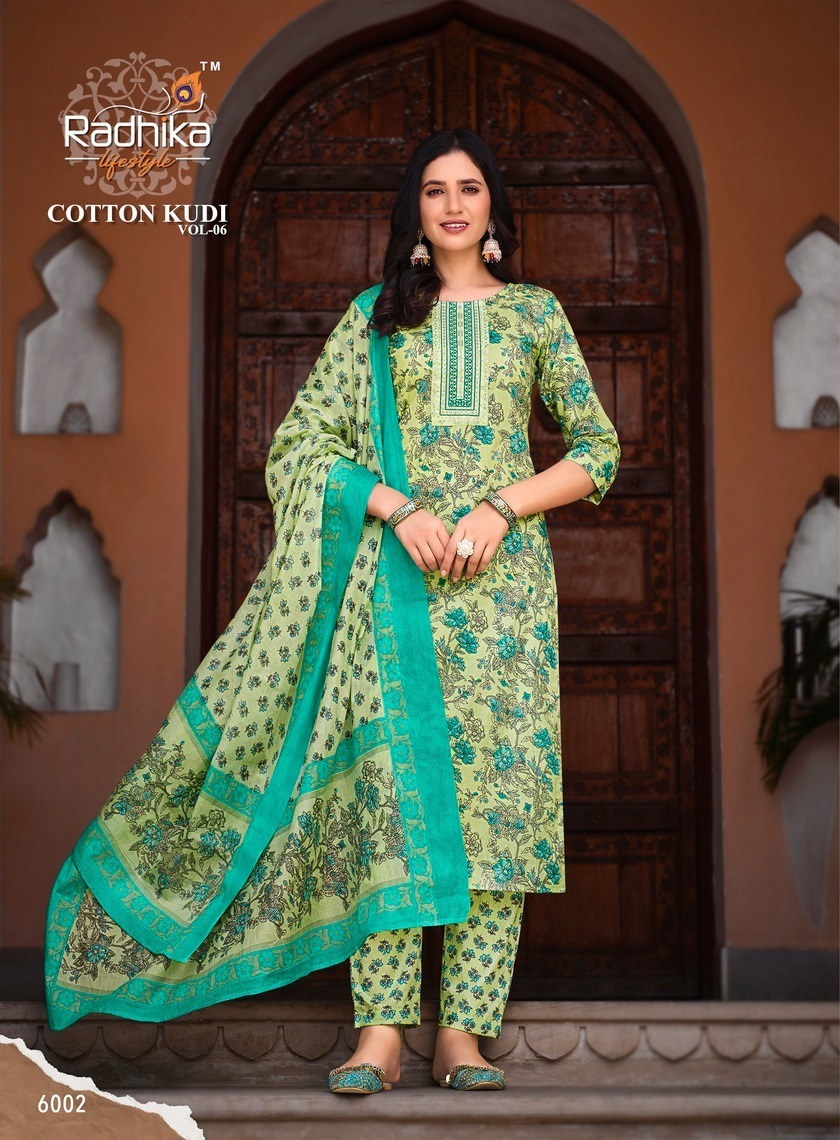 RADHIKA-LIFESTYLE-COTTON-KUDI-VOL-6-KURTI-PANT-WITH-DUPATTA-3-PC-SET-CATALOGUE-3
