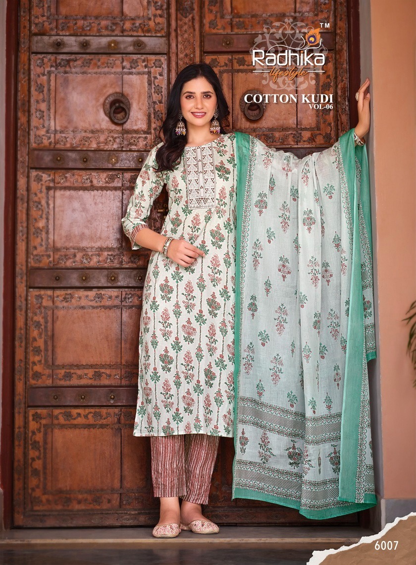 RADHIKA-LIFESTYLE-COTTON-KUDI-VOL-6-KURTI-PANT-WITH-DUPATTA-3-PC-SET-CATALOGUE-8