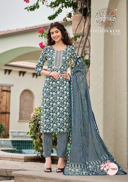 RADHIKA-LIFESTYLE-COTTON-KUDI-VOL-7-KURTI-PANT-WITH-DUPATTA-NEW-CATALOGUE-4