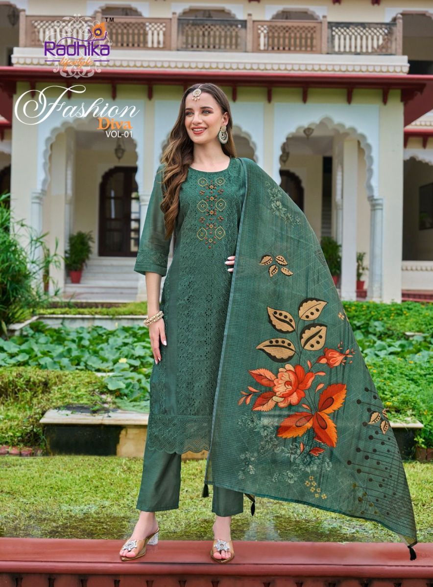RADHIKA-LIFESTYLE-FASHION-DIVA-VOL-1-CHANDERI-SILK-KURTI-SUPPLIER-IN-SURAT-3