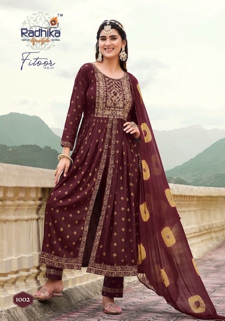 RADHIKA-LIFESTYLE-FITOOR-VOL-1-KURTI-PANT-WITH-DUPATTA-WHOLESALER-SURAT-3