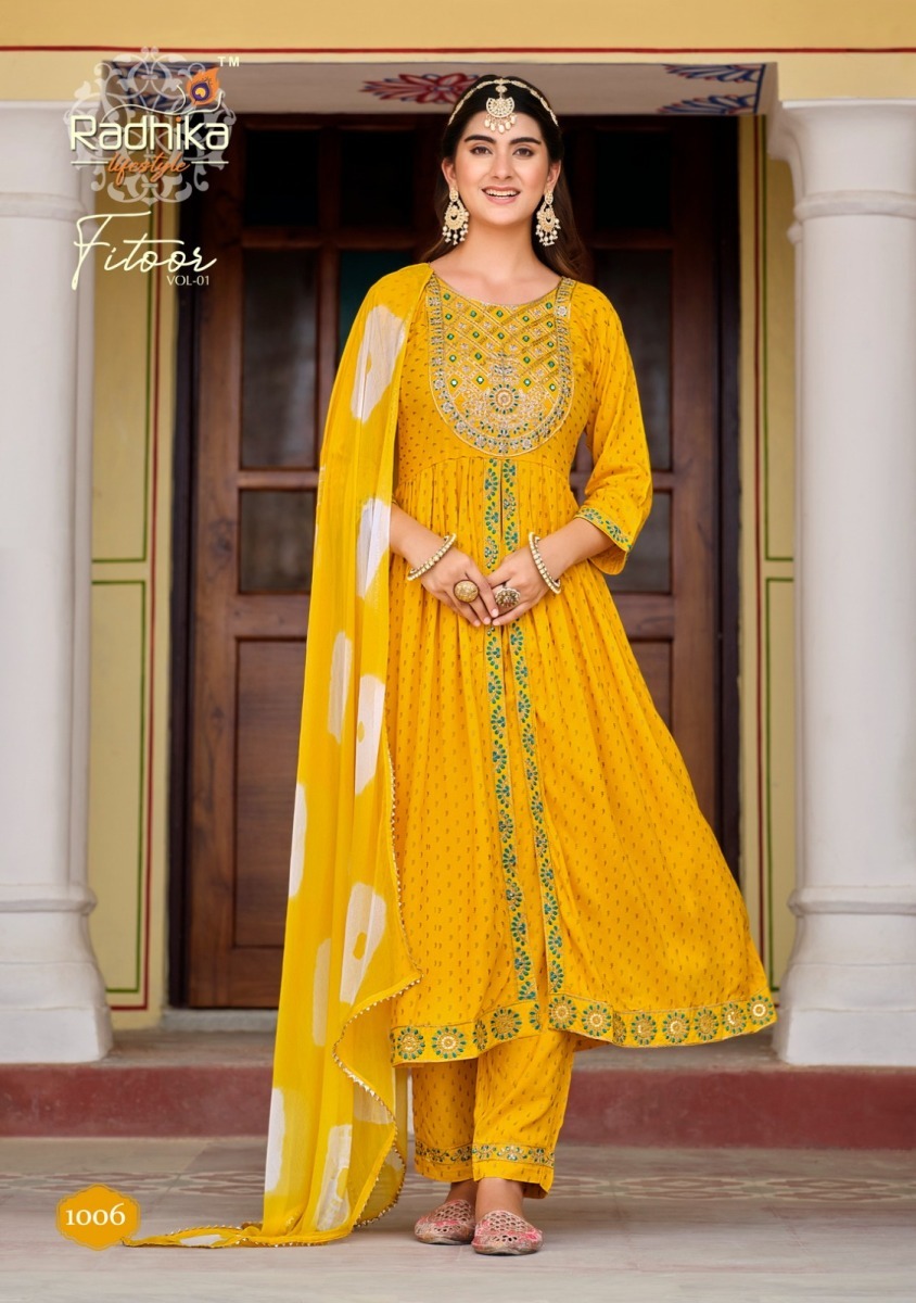 RADHIKA-LIFESTYLE-FITOOR-VOL-1-KURTI-PANT-WITH-DUPATTA-WHOLESALER-SURAT-7