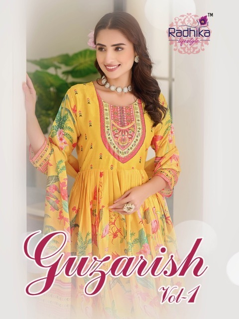 RADHIKA-LIFESTYLE-GUZARISH-VOL-1-PRINTED-GOWN-KURTI-SUPPLIER-IN-SURAT-8