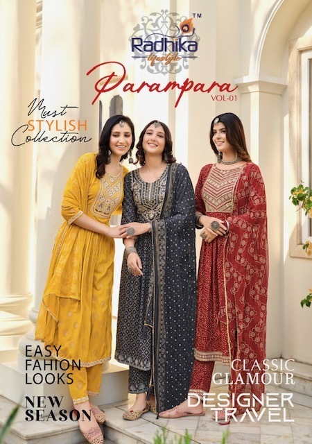 RADHIKA-LIFESTYLE-PARAMPARA-VOL-1-NYRA-CUT-GOWN-PANT-WITH-DUPATTA-NEW-CATALOGUE-1