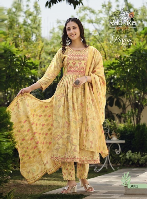 RADHIKA-LIFESTYLE-RASAM-VOL-3-KURTI-PANT-WITH-DUPATTA-WHOLESALER-SURAT-3