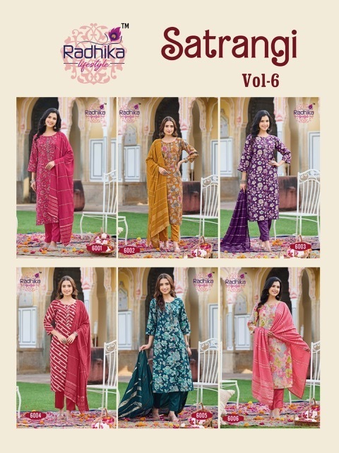 RADHIKA-LIFESTYLE-SATRANGI-VOL-6-CHANDERI-PRINT-READYMADE-KURTI-8