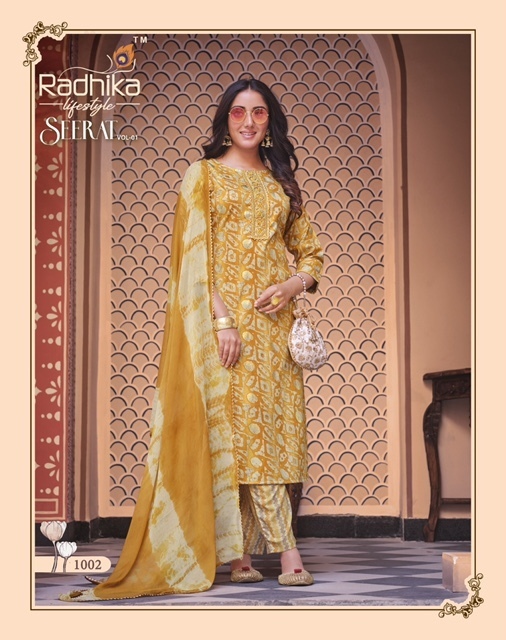 RADHIKA-LIFESTYLE-SEERAT-VOL-1-KURTI-PANT-WITH-DUPATTA-WHOLESALER-SURAT-2