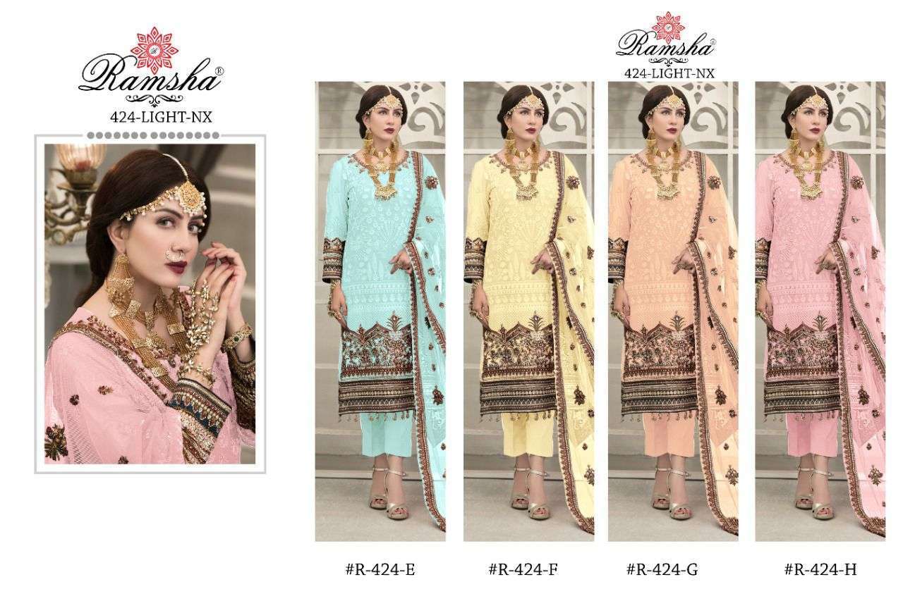 RAMSHA-424-LIGHT-NX-GEORGETTE-EMBROIDERY-PAKISTANI-SALWAR-KAMEEZ-WHOLESALE-6