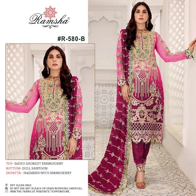 RAMSHA-580-NX-GEORGETTE-EMBROIDERY-PAKISTANI-SUITS-WHOLESALE-2
