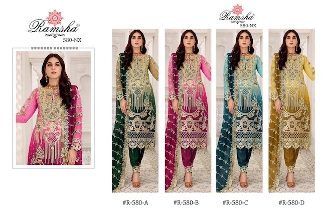 RAMSHA-580-NX-GEORGETTE-EMBROIDERY-PAKISTANI-SUITS-WHOLESALE-5