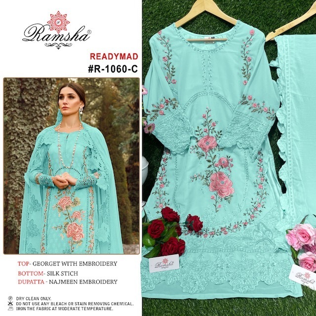 RAMSHA-PRESENT-R-1060-GEORGETTE-READYMADE-PAKISTANI-SUITS-SURAT-1